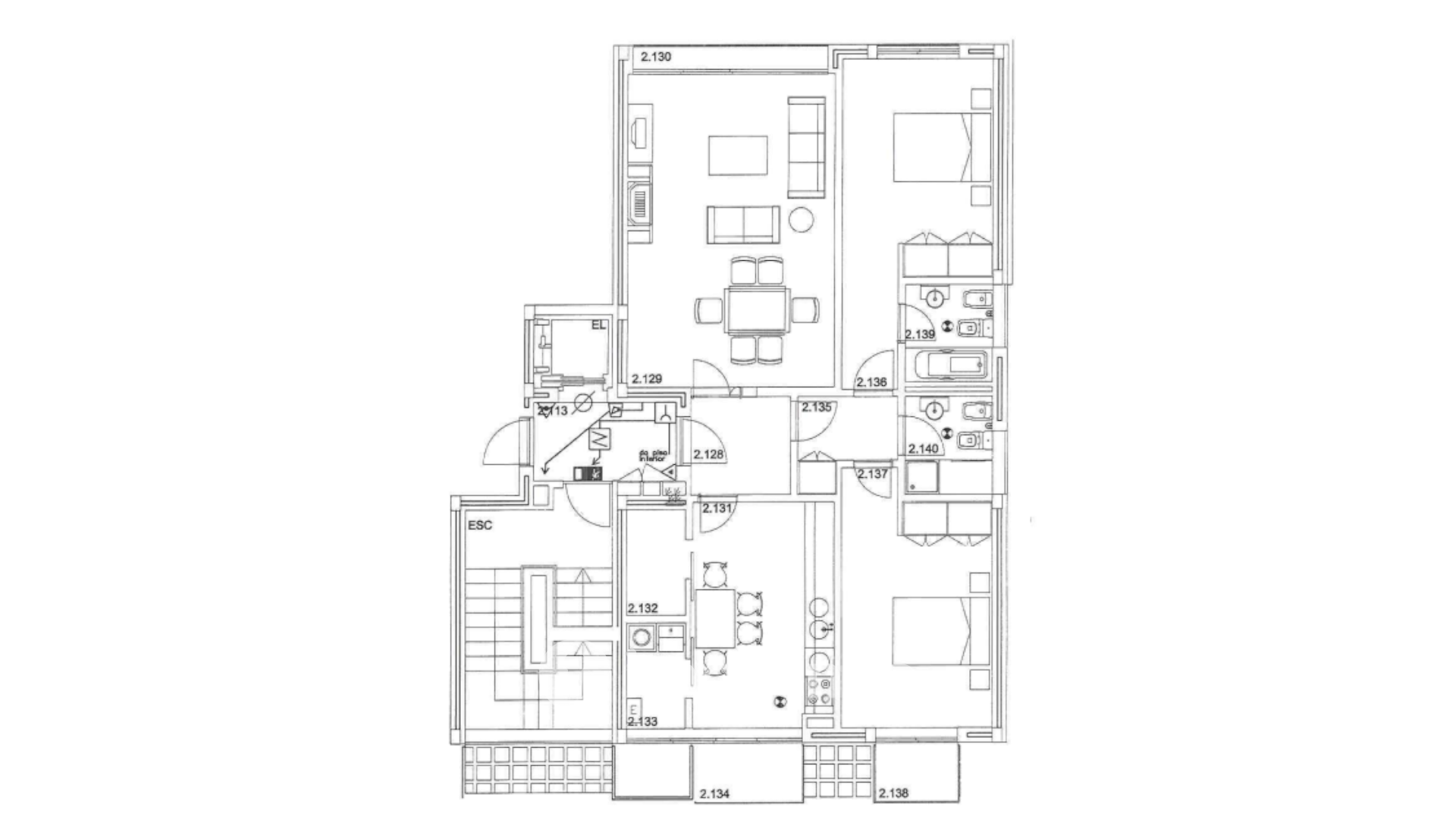 Apartamento T2 moderno, com estacionamento, na Curia, Anadia