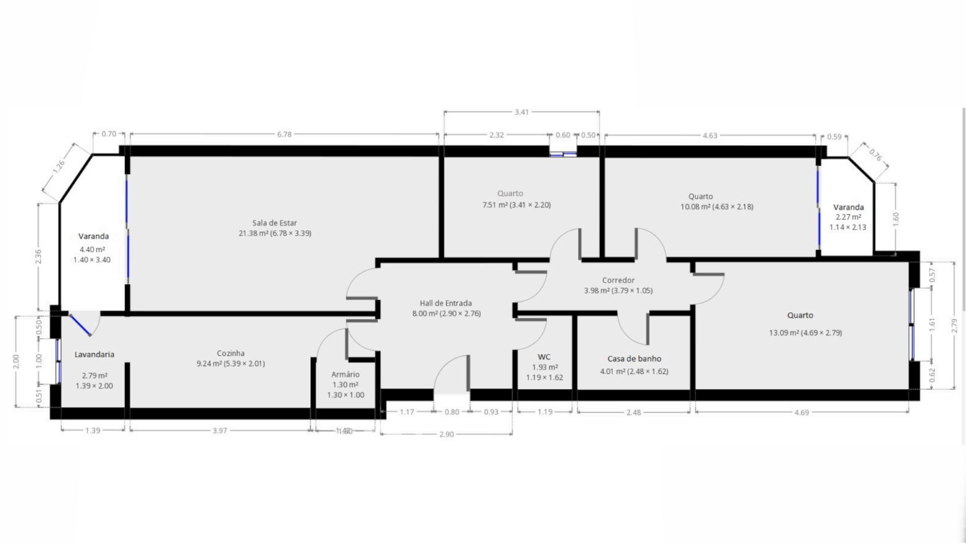 Apartamento T2, com lugar de estacionamento, em Gaia