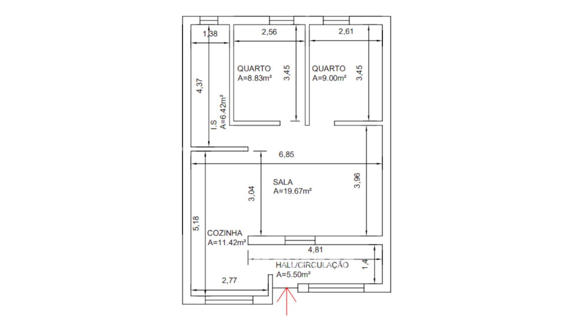 Apartamento T2 totalmente remodelado, em Marvila