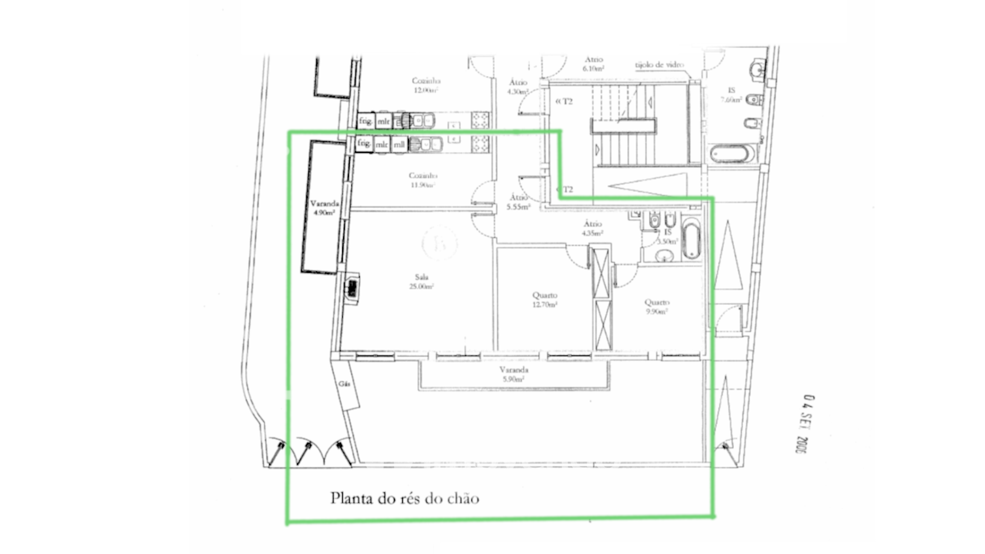 Apartamento T2 com estacionamento, num condomínio fechado, em Ílhavo