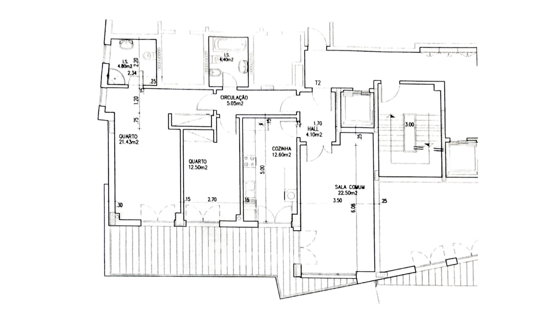 Apartamento T2 moderno, com garagem e varanda enorme, na Malvarosa