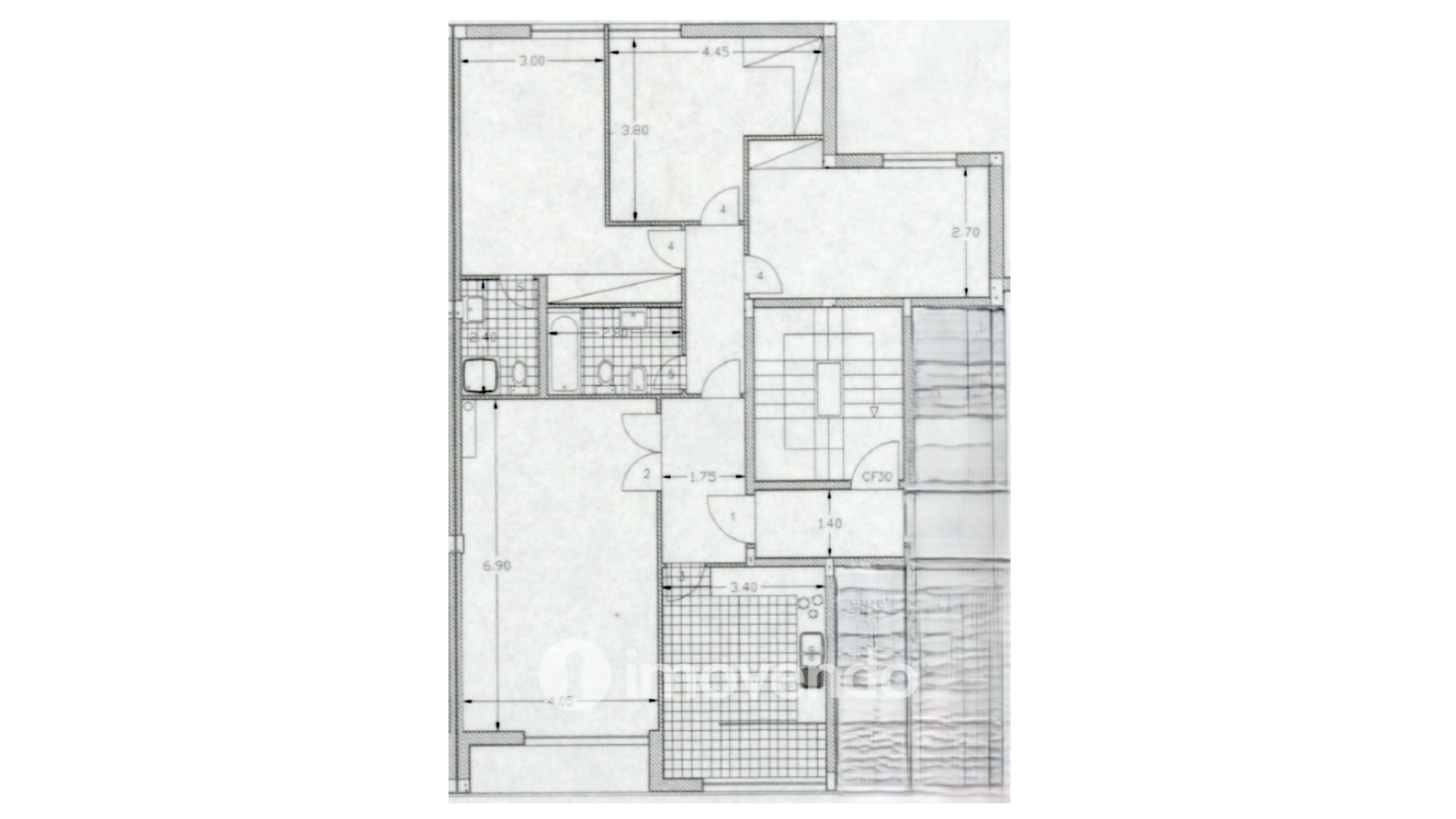 Apartamento T3 moderno, com garagem e varanda, em Braga