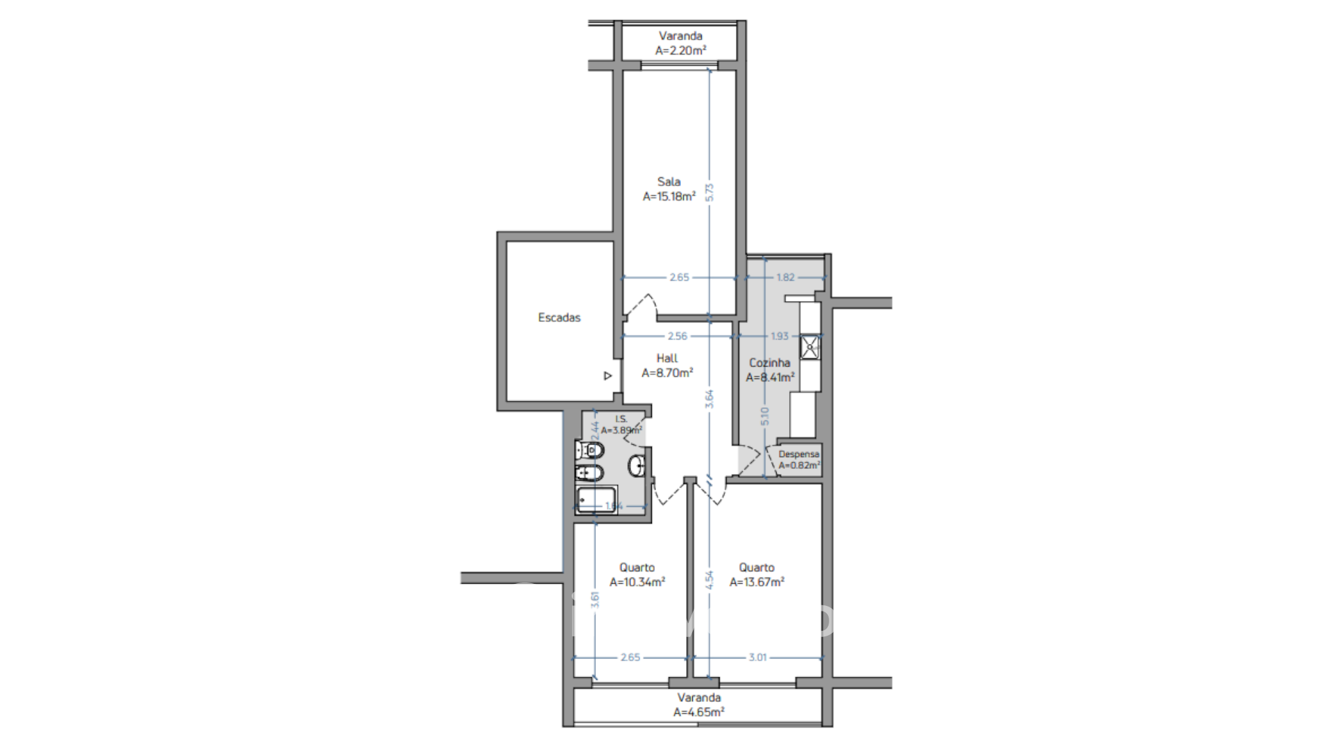 Apartamento T2 totalmente renovado e pronto a habitar, em Moscavide
