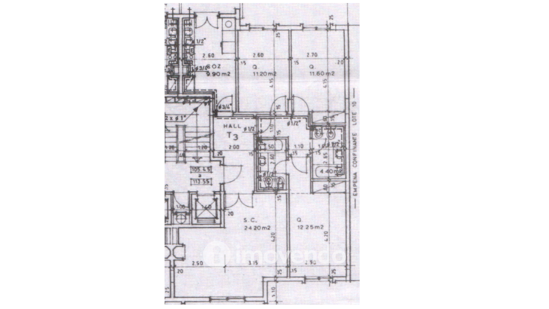 Apartamento T3 com lugar de estacionamento