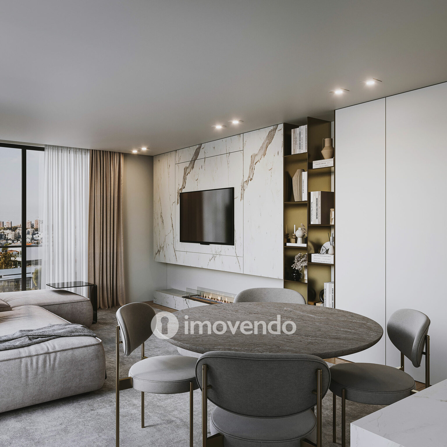 Apartamento T2, com vista Rio, no Empreendimento D'Ouro Mar