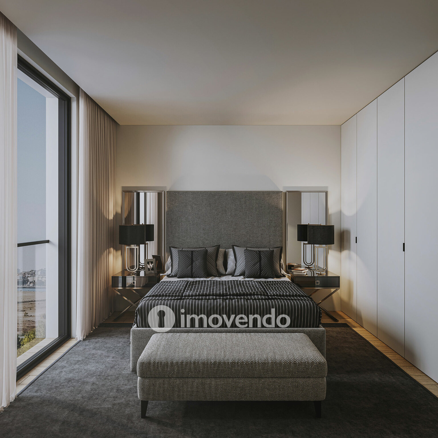 Apartamento T2, com vista Rio, no Empreendimento D'Ouro Mar