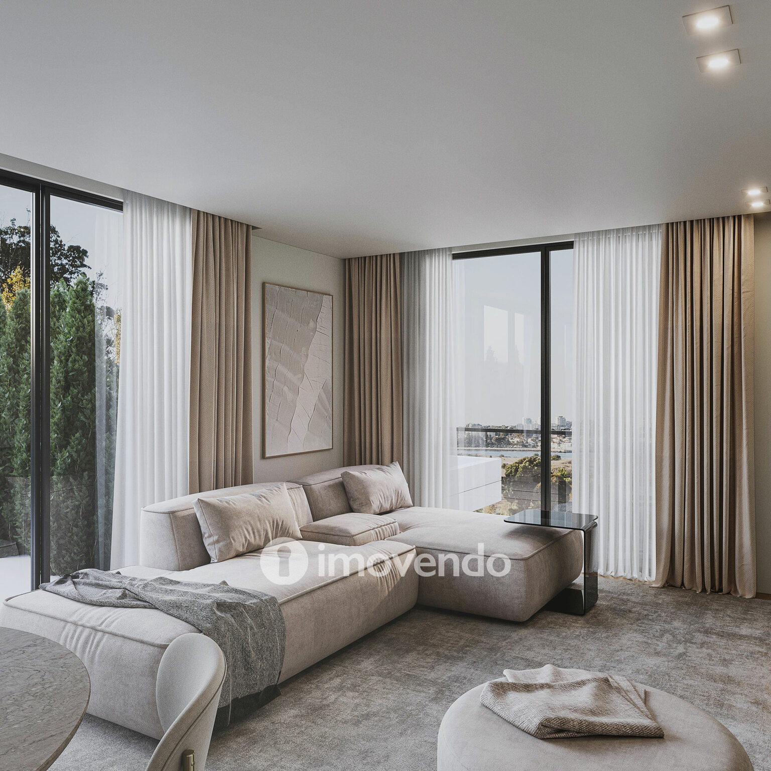 Apartamento T2, com vista Rio, no Empreendimento D'Ouro Mar