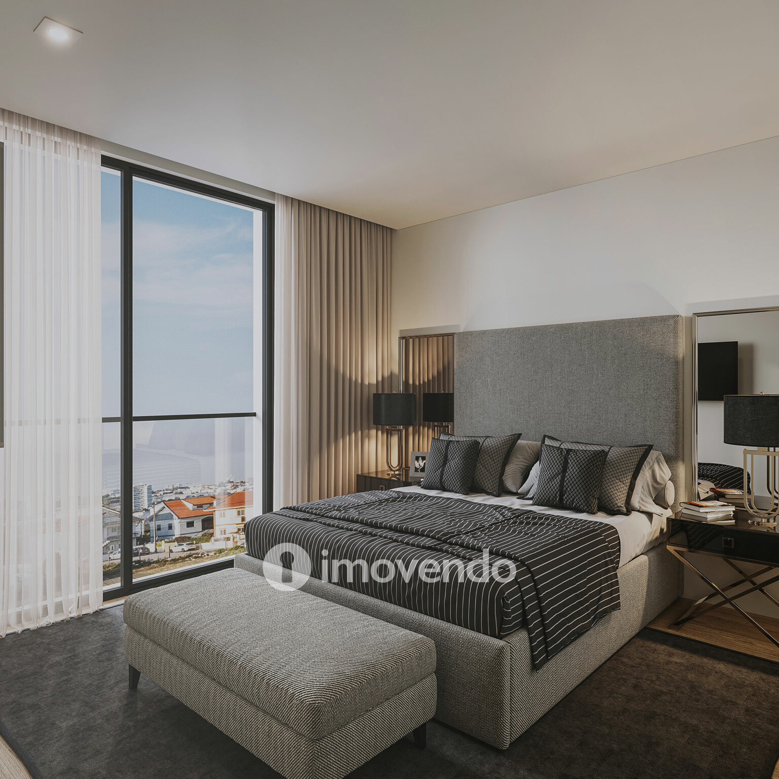 Apartamento T2, com vista Rio, no Empreendimento D'Ouro Mar