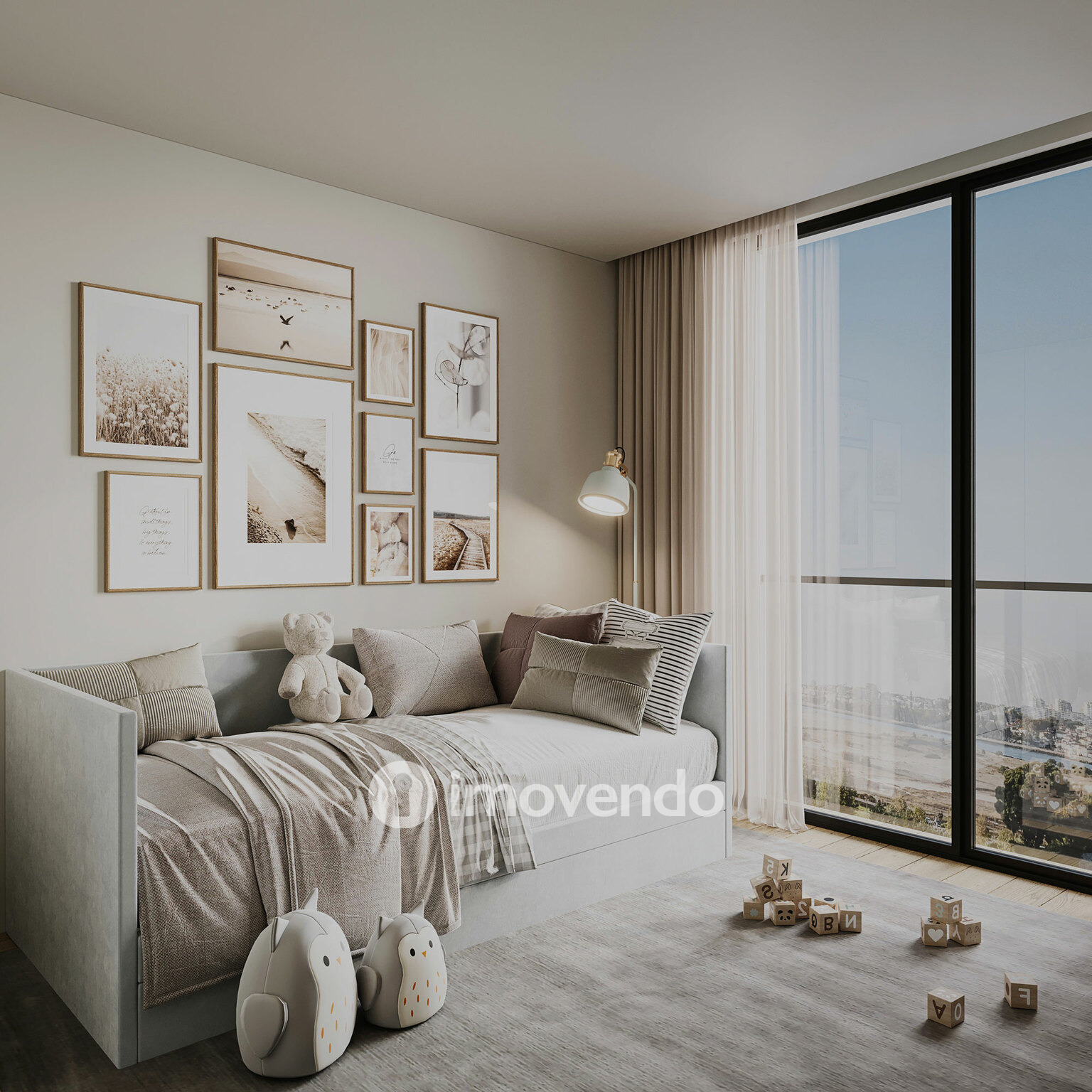 Apartamento T2, com vista Rio, no Empreendimento D'Ouro Mar