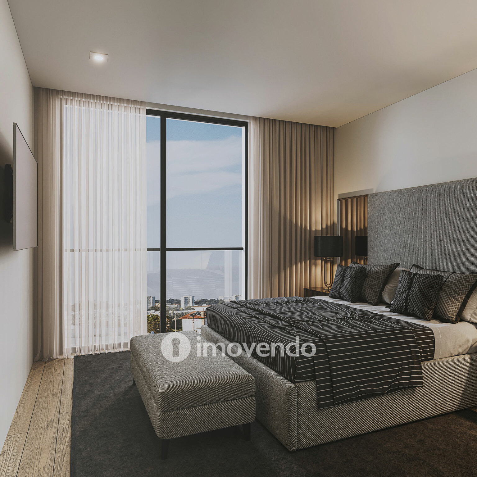Apartamento T2, com vista Rio, no Empreendimento D'Ouro Mar