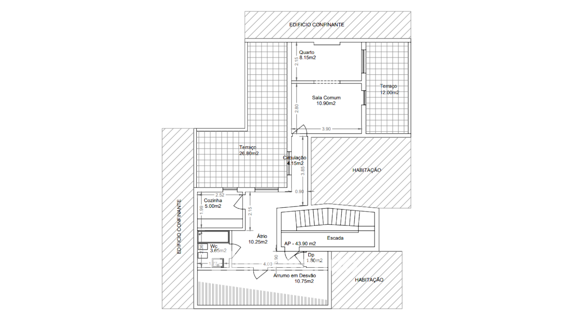 Apartamento T1+1 com terraço de 27m², no Pendão, em Queluz
