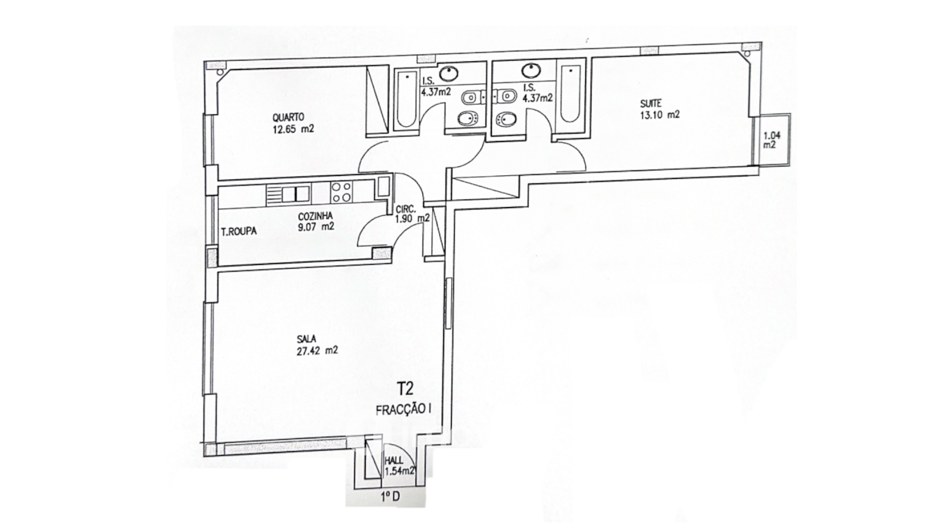 Apartamento T2 exclusivo, com estacionamento, no Parque das Nações