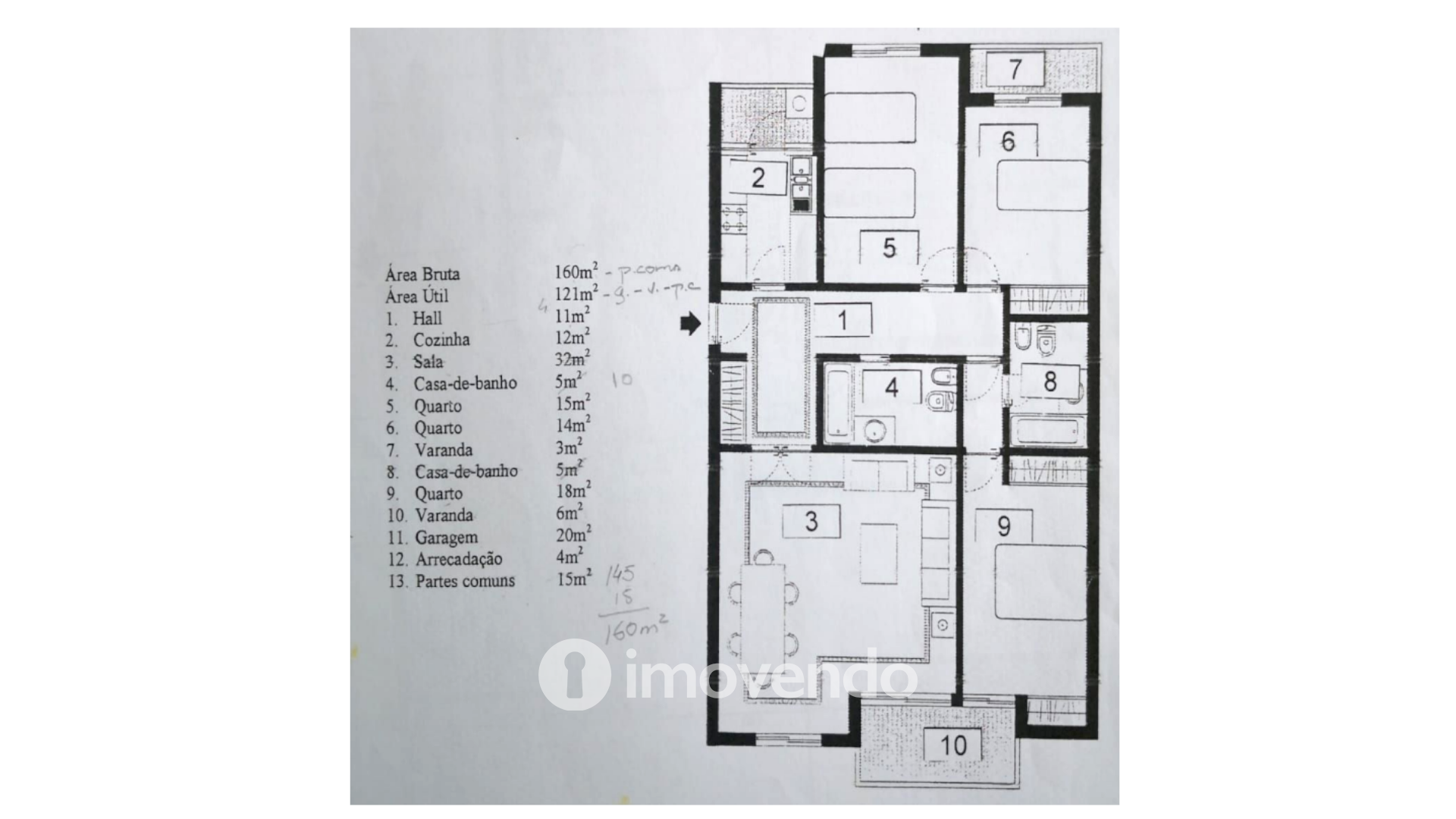 Apartamento T3 exclusivo, com garagem e vista mar, na Parede