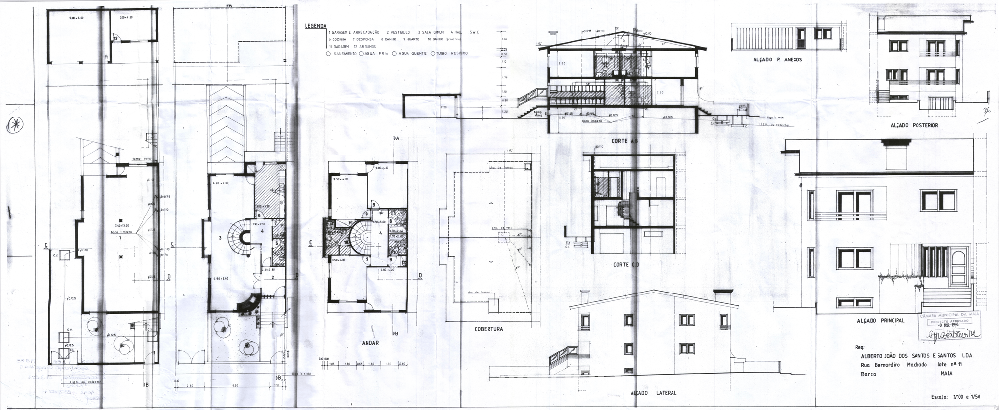 Moradia T4 com áreas amplas, garagem e jardim, na Maia