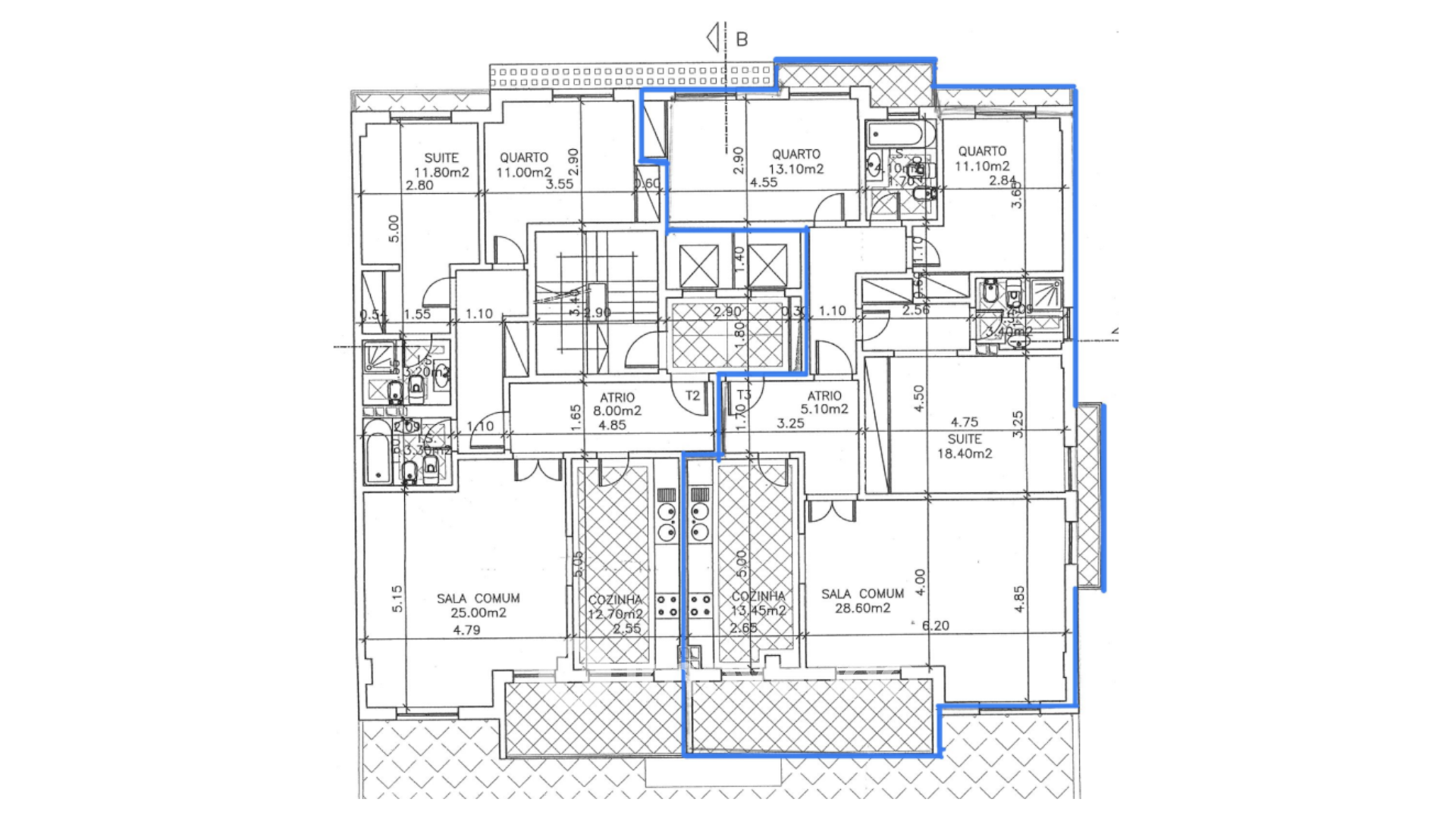 Apartamento T3 exclusivo, com garagem,  nas Colinas do Cruzeiro