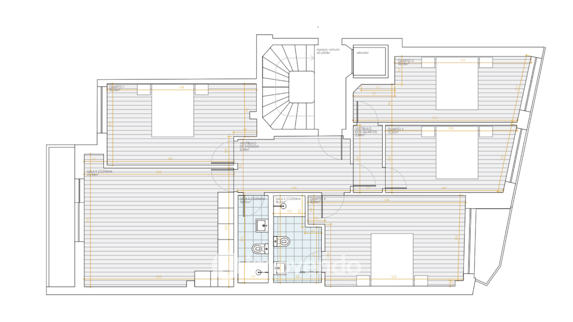 Apartamento T4, com varanda e terraço, em Paranhos, no Porto