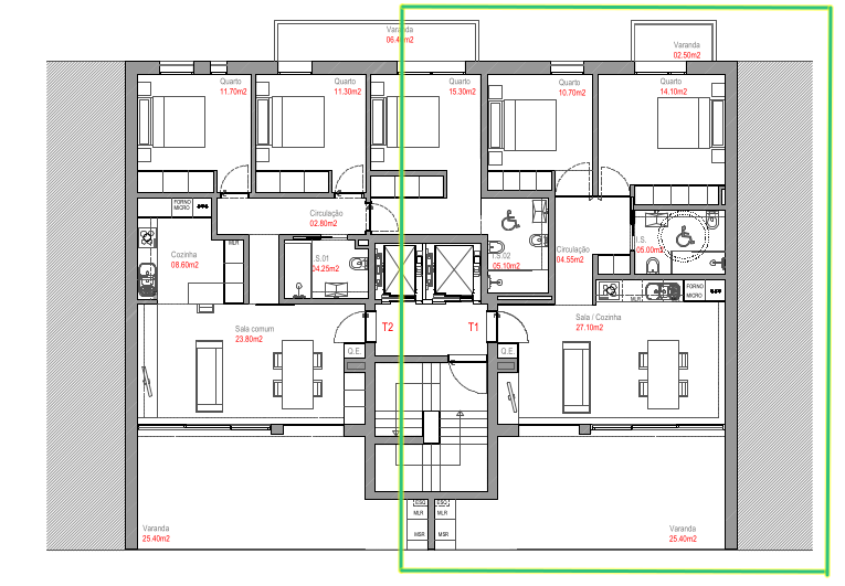Apartamento T1+1, semi-novo, em Coimbra
