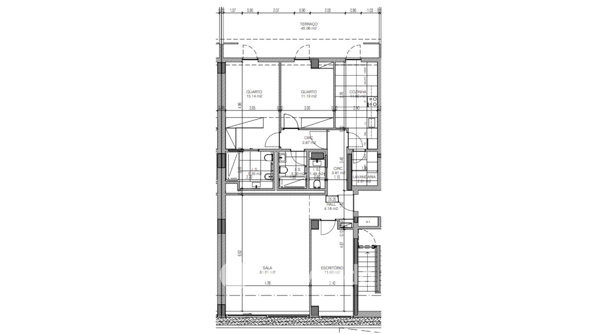 Apartamento T3 exclusivo, com terraço, nos Terraços do Rio, Coimbra
