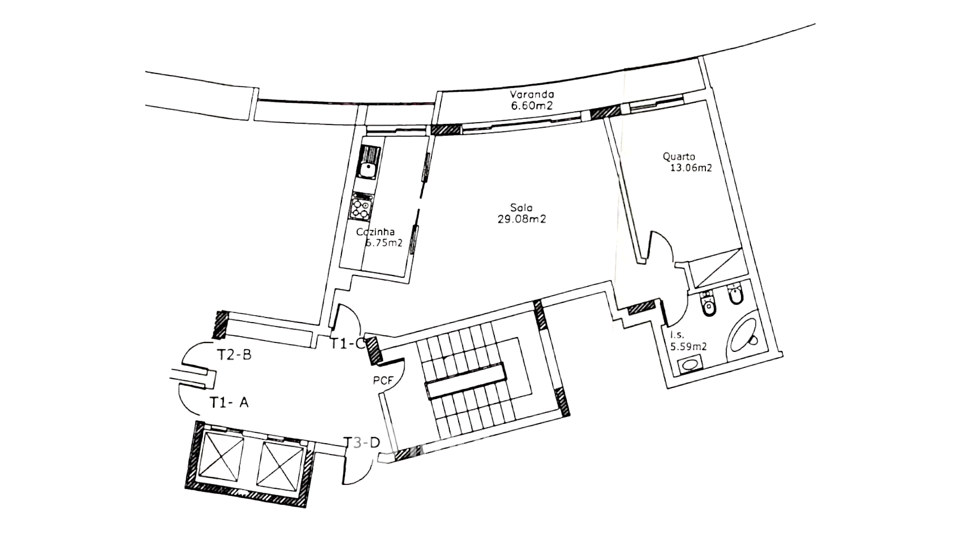 Apartamento T1 moderno, com varanda e áreas amplas, em Corroios