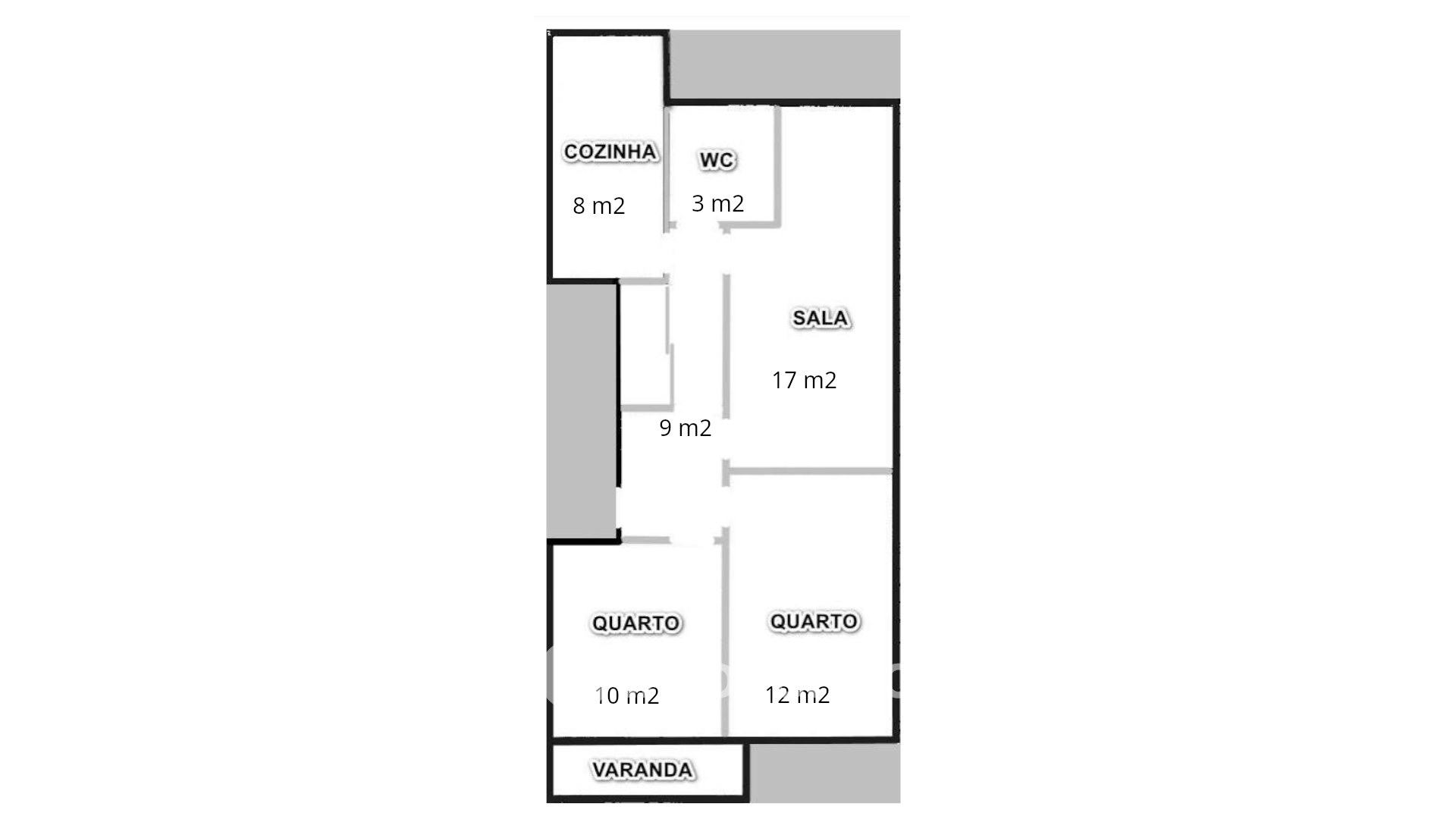 Apartamento T2 pronto a ocupar, com áreas amplas, em Linda-a-Velha