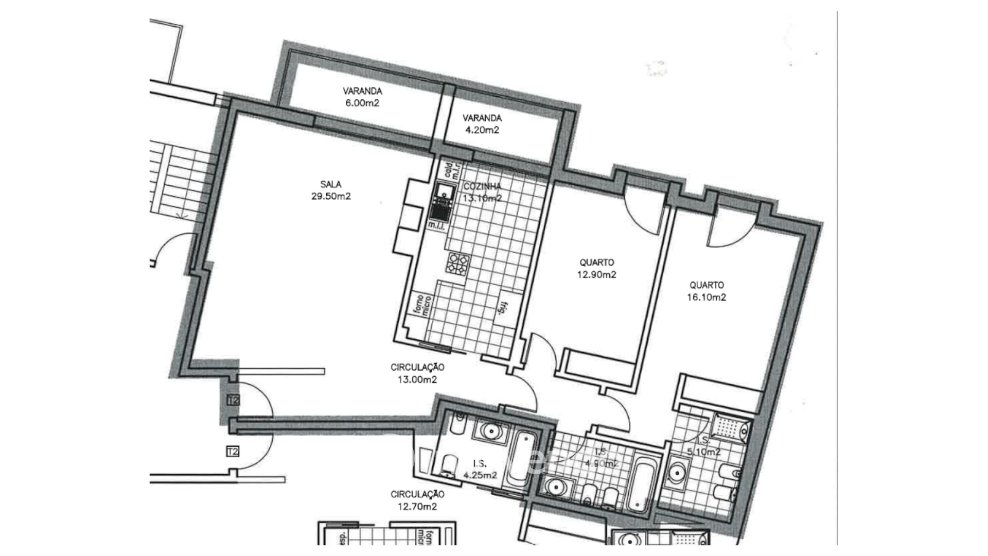 Apartamento T2 moderno, com garagem e varanda, no Milharado